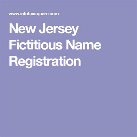 jersey names|nj fictitious business name search.